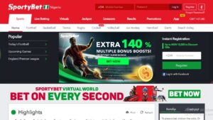 سایت شرط بندی اسپورتی بت Sportybet